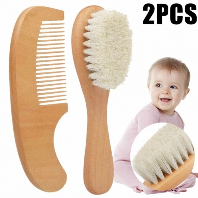 2Pcs Set Baby Hair Brush & Com - Baby Products Kit Set review and price
