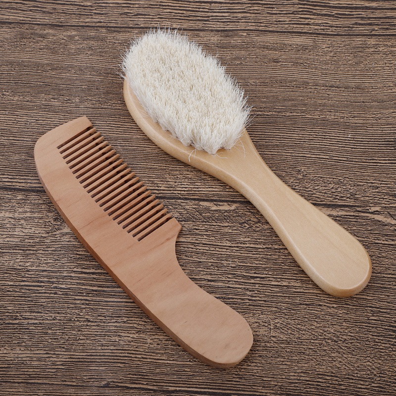 2Pcs Set Baby Hair Brush & Com - Baby Products Kit Set review and price