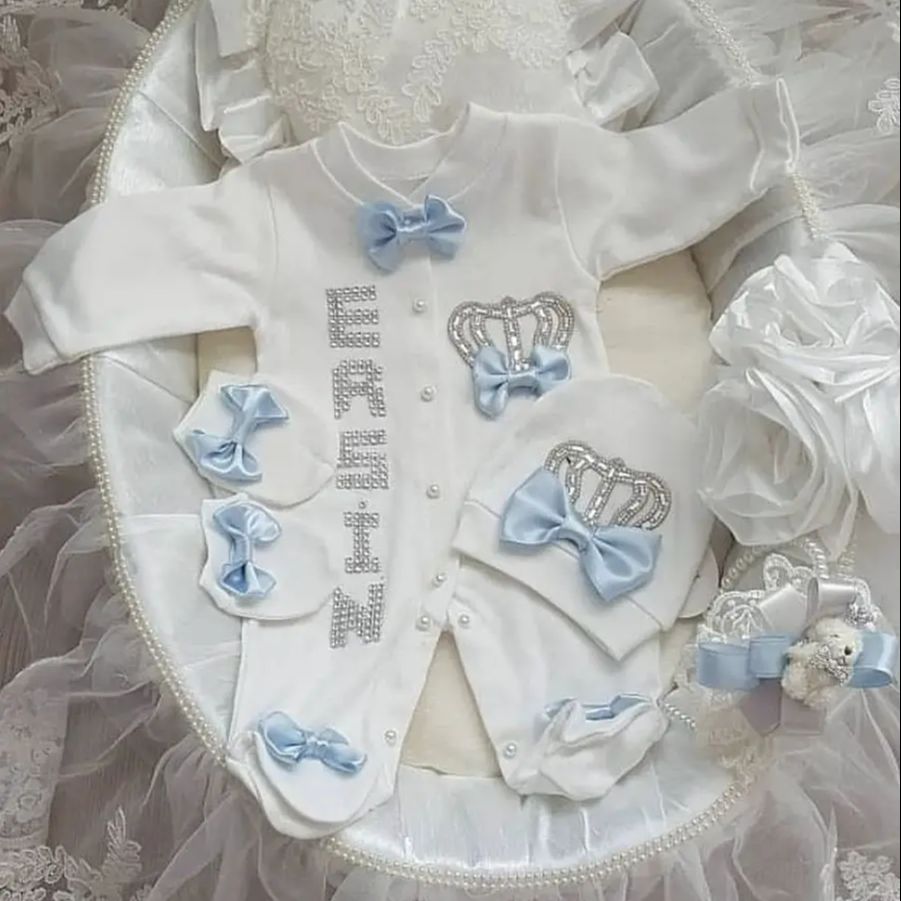 5pcs Newborn Baby Boy Outfits  - Baby Products Kit Set review and price