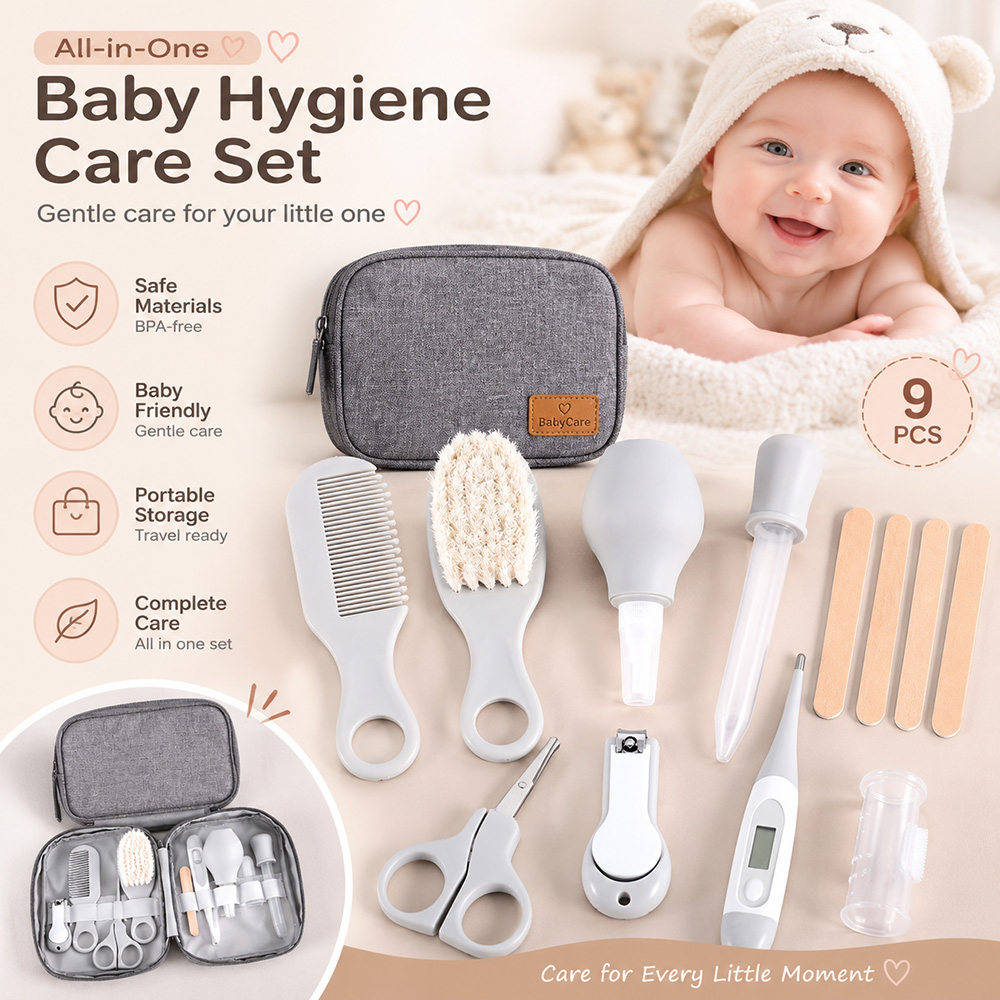 Baby Grooming Kit 9PCS Newborn - Baby Products Kit Set review and price